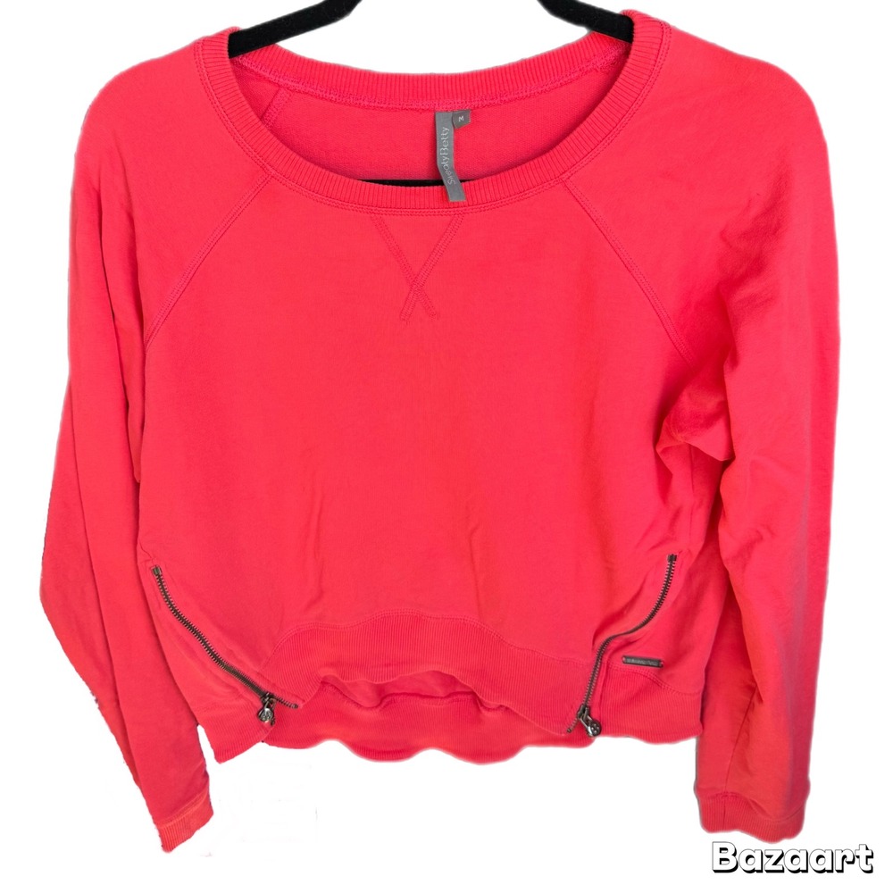 Sweaty Betty Finsbury Sweatshirt Pullover Long‎ Sleeve Top Blouse Zipper Medium